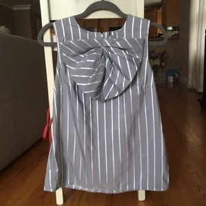 BANANA REPUBLIC | Striped Blouse w/ Bow